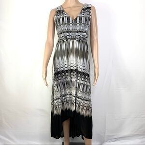 Simply Vera Wang Womens Maxi Dress black gray S